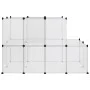 Jaula de animales pequeños PP y acero transparente 142x74x93 cm de vidaXL, Jaulas y habitáculos para animales pequeños - Ref:...