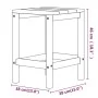 Mesa de jardín Adirondack HDPE azul agua 38x38x46 cm de vidaXL, Mesas de jardín - Ref: Foro24-318644, Precio: 46,20 €, Descue...