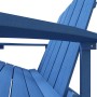 Silla de jardín Adirondack HDPE azul agua de vidaXL, Sillas de jardín - Ref: Foro24-318640, Precio: 186,13 €, Descuento: %