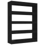 Estantería/divisor de espacios negro 100x30x135 cm de vidaXL, Librerías y estanterías - Ref: Foro24-811755, Precio: 70,07 €, ...
