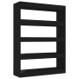 Estantería/divisor de espacios negro 100x30x135 cm de vidaXL, Librerías y estanterías - Ref: Foro24-811755, Precio: 70,66 €, ...