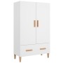 Aparador de madera contrachapada blanco brillante 70x31x115cm de vidaXL, Aparadores - Ref: Foro24-812534, Precio: 98,55 €, De...