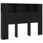 Schwarzes Kopfteilmöbel 140x18,5x104,5 cm von vidaXL, Kopf- und Fußteile - Ref: Foro24-811926, Preis: 62,75 €, Rabatt: %