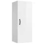 Armario de pared colgante madera blanco brillante 34,5x34x90 cm de vidaXL, Estantes y estanterías - Ref: Foro24-812444, Preci...