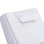 Diván de masaje con almohada de cuero sintético blanco en Divanes | Comprar online en Foru.es