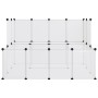 Jaula de animales pequeños transparente PP y acero 143x107x93cm de vidaXL, Jaulas y habitáculos para animales pequeños - Ref:...