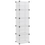 Zapatero PP transparente 44x31,5x153,5 cm de vidaXL, Zapateros y organizadores de calzado - Ref: Foro24-340562, Precio: 49,60...