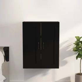 Armario colgante de pared negro 69,5x32,5x90 cm de vidaXL, Aparadores - Ref: Foro24-812304, Precio: 67,72 €, Descuento: %