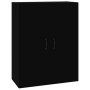 Armario colgante de pared negro 69,5x32,5x90 cm de vidaXL, Aparadores - Ref: Foro24-812304, Precio: 68,97 €, Descuento: %