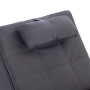 Diván de masaje con almohada de cuero sintético gris en Divanes | Comprar online en Foru.es