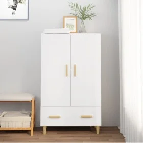Weißes Sperrholz-Sideboard 70x31x115 cm von vidaXL, Sideboards - Ref: Foro24-812564, Preis: 91,27 €, Rabatt: %
