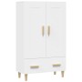 Aparador de madera contrachapada blanco 70x31x115 cm de vidaXL, Aparadores - Ref: Foro24-812564, Precio: 95,58 €, Descuento: %