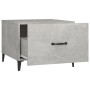 Mesa de centro con patas de metal gris hormigón 50x50x40 cm de vidaXL, Mesas de centro - Ref: Foro24-812734, Precio: 37,99 €,...