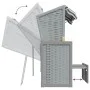 Silla Strandkorb con cojines ratán sintético madera gris blanco de vidaXL, Tumbonas - Ref: Foro24-318661, Precio: 323,28 €, D...