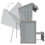 Silla Strandkorb con cojines ratán sintético madera gris blanco de vidaXL, Tumbonas - Ref: Foro24-318661, Precio: 328,25 €, D...
