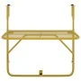 Mesa de balcón acero dorado 60x40 cm de vidaXL, Mesas de jardín - Ref: Foro24-340917, Precio: 61,60 €, Descuento: %