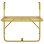 Mesa de balcón acero dorado 60x40 cm de vidaXL, Mesas de jardín - Ref: Foro24-340917, Precio: 63,15 €, Descuento: %