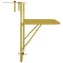 Mesa de balcón acero dorado 60x40 cm de vidaXL, Mesas de jardín - Ref: Foro24-340917, Precio: 61,60 €, Descuento: %