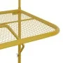 Mesa de balcón acero dorado 60x40 cm de vidaXL, Mesas de jardín - Ref: Foro24-340917, Precio: 61,60 €, Descuento: %