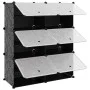 Zapatero PP negro 84,5x31x93,5 cm de vidaXL, Zapateros y organizadores de calzado - Ref: Foro24-340566, Precio: 40,85 €, Desc...