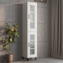 Armario de pared colgante blanco brillante 34,5x34x90 cm de vidaXL, Aparadores - Ref: Foro24-812462, Precio: 62,15 €, Descuen...