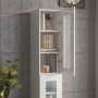 Armario de pared colgante blanco brillante 34,5x34x90 cm de vidaXL, Aparadores - Ref: Foro24-812462, Precio: 62,15 €, Descuen...