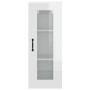 Armario de pared colgante blanco brillante 34,5x34x90 cm de vidaXL, Aparadores - Ref: Foro24-812462, Precio: 62,15 €, Descuen...