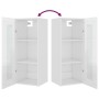 Armario de pared colgante blanco brillante 34,5x34x90 cm de vidaXL, Aparadores - Ref: Foro24-812462, Precio: 62,15 €, Descuen...
