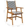 Sillas jardín 8 unidades madera maciza acacia de vidaXL, Sillas de jardín - Ref: Foro24-3096601, Precio: 468,96 €, Descuento: %