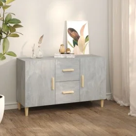 Aparador de madera de ingeniería gris hormigón 100x36x60 cm de vidaXL, Aparadores - Ref: Foro24-812514, Precio: 89,76 €, Desc...
