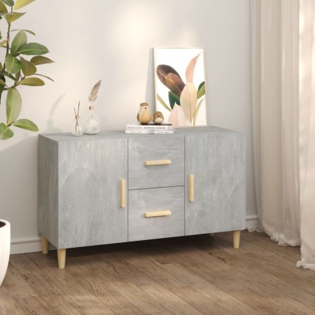 Aparador de madera de ingeniería gris hormigón 100x36x60 cm de vidaXL, Aparadores - Ref: Foro24-812514, Precio: 91,08 €, Desc...