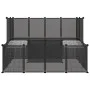 Jaula de animales pequeños negro 143x107x93 cm PP y acero de vidaXL, Jaulas y habitáculos para animales pequeños - Ref: Foro2...