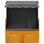 Strandkorb Stuhlhimmel synthetisches Rattanholz schwarz anthrazit von vidaXL, Liegen - Ref: Foro24-318658, Preis: 288,05 €, R...