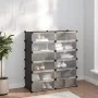 Zapatero PP negro 94,5x36,5x106 cm de vidaXL, Zapateros y organizadores de calzado - Ref: Foro24-340563, Precio: 68,26 €, Des...
