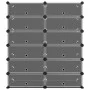 Zapatero PP negro 94,5x36,5x106 cm de vidaXL, Zapateros y organizadores de calzado - Ref: Foro24-340563, Precio: 68,26 €, Des...
