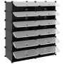 Zapatero PP negro 94,5x36,5x106 cm de vidaXL, Zapateros y organizadores de calzado - Ref: Foro24-340563, Precio: 68,26 €, Des...