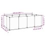 Jaula para animales pequeños negro PP y acero 144x74x46,5 cm de vidaXL, Jaulas y habitáculos para animales pequeños - Ref: Fo...
