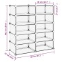Zapatero PP transparente 84x32x88,5 cm de vidaXL, Zapateros y organizadores de calzado - Ref: Foro24-340567, Precio: 40,37 €,...