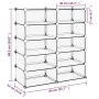 Zapatero PP transparente 84x32x88,5 cm de vidaXL, Zapateros y organizadores de calzado - Ref: Foro24-340567, Precio: 36,98 €,...