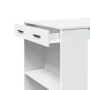 Mesa alta de bar madera ingeniería blanca 102x70x103,5 cm en Mesas de comedor | Comprar online en Foru.es
