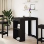 Mesa alta de bar madera ingeniería negra 102x70x103,5 cm en Mesas de comedor | Comprar online en Foru.es