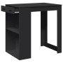 Mesa alta de bar madera ingeniería negra 102x70x103,5 cm en Mesas de comedor | Comprar online en Foru.es
