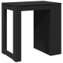 Mesa alta de bar madera ingeniería negra 102x70x103,5 cm en Mesas de comedor | Comprar online en Foru.es