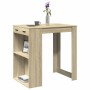 Mesa alta de bar madera ingeniería roble Sonoma 102x70x103,5 cm en Mesas de comedor | Comprar online en Foru.es