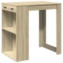 Mesa alta de bar madera ingeniería roble Sonoma 102x70x103,5 cm en Mesas de comedor | Comprar online en Foru.es