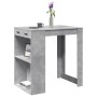 Mesa alta de bar madera ingeniería gris hormigón 102x70x103,5cm en Mesas de comedor | Comprar online en Foru.es