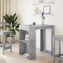 Mesa alta de bar madera ingeniería gris hormigón 102x70x103,5cm en Mesas de comedor | Comprar online en Foru.es