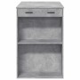 Mesa alta de bar madera ingeniería gris hormigón 102x70x103,5cm en Mesas de comedor | Comprar online en Foru.es