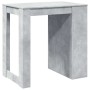 Mesa alta de bar madera ingeniería gris hormigón 102x70x103,5cm en Mesas de comedor | Comprar online en Foru.es