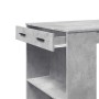Mesa alta de bar madera ingeniería gris hormigón 102x70x103,5cm en Mesas de comedor | Comprar online en Foru.es
